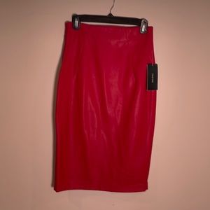 NWT Zara Faux Leather Pencil Skirt in Size S